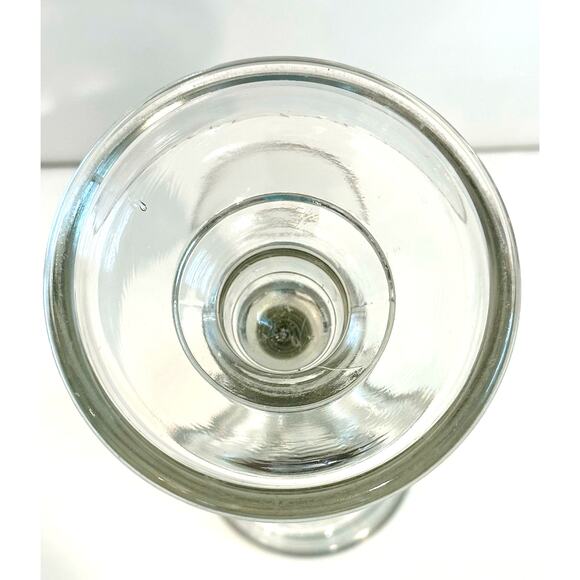 Pressed Glass Vintage 2-Part Screw Apart Candlestick 18.5" Tall-RARE & UNIQUE! - Picture 5 of 8